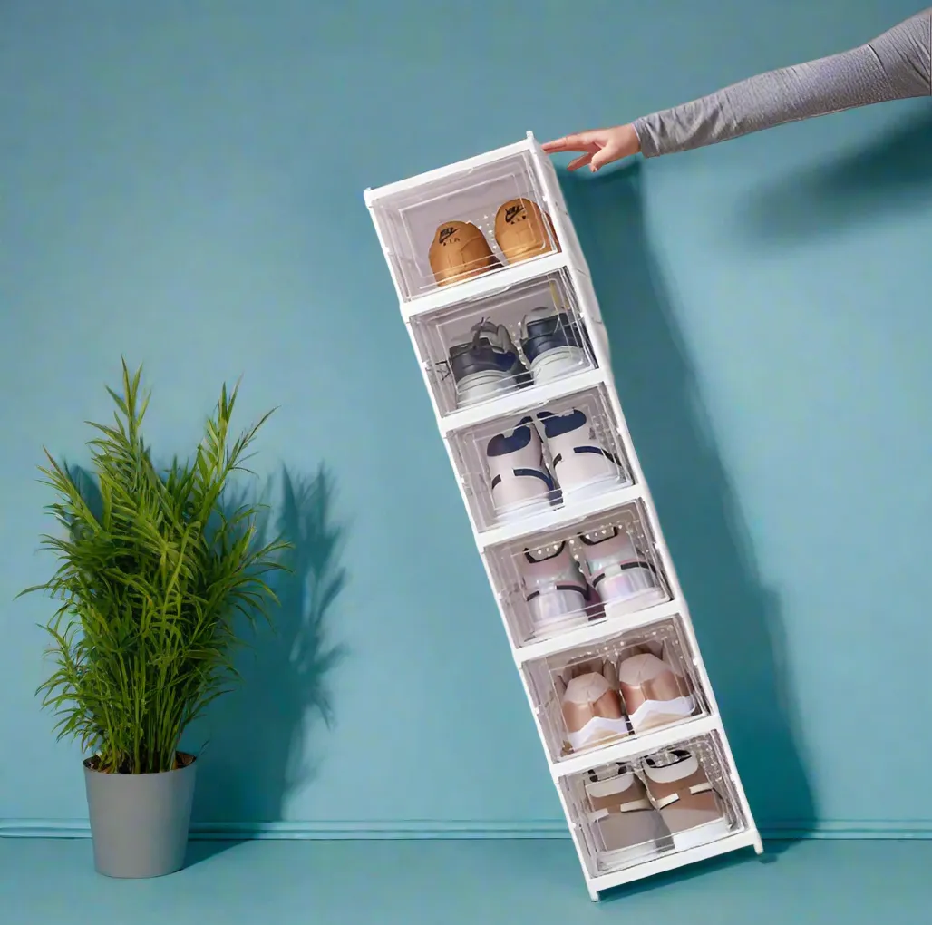 Allergy-Friendly Collapsible Storage Box for Shoes