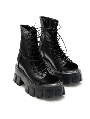AR-3099 Lace-up Platform Ankle Boots