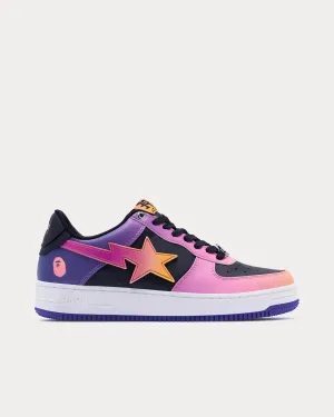 Bape Sta #7 Purple / Black Low Top Sneakers