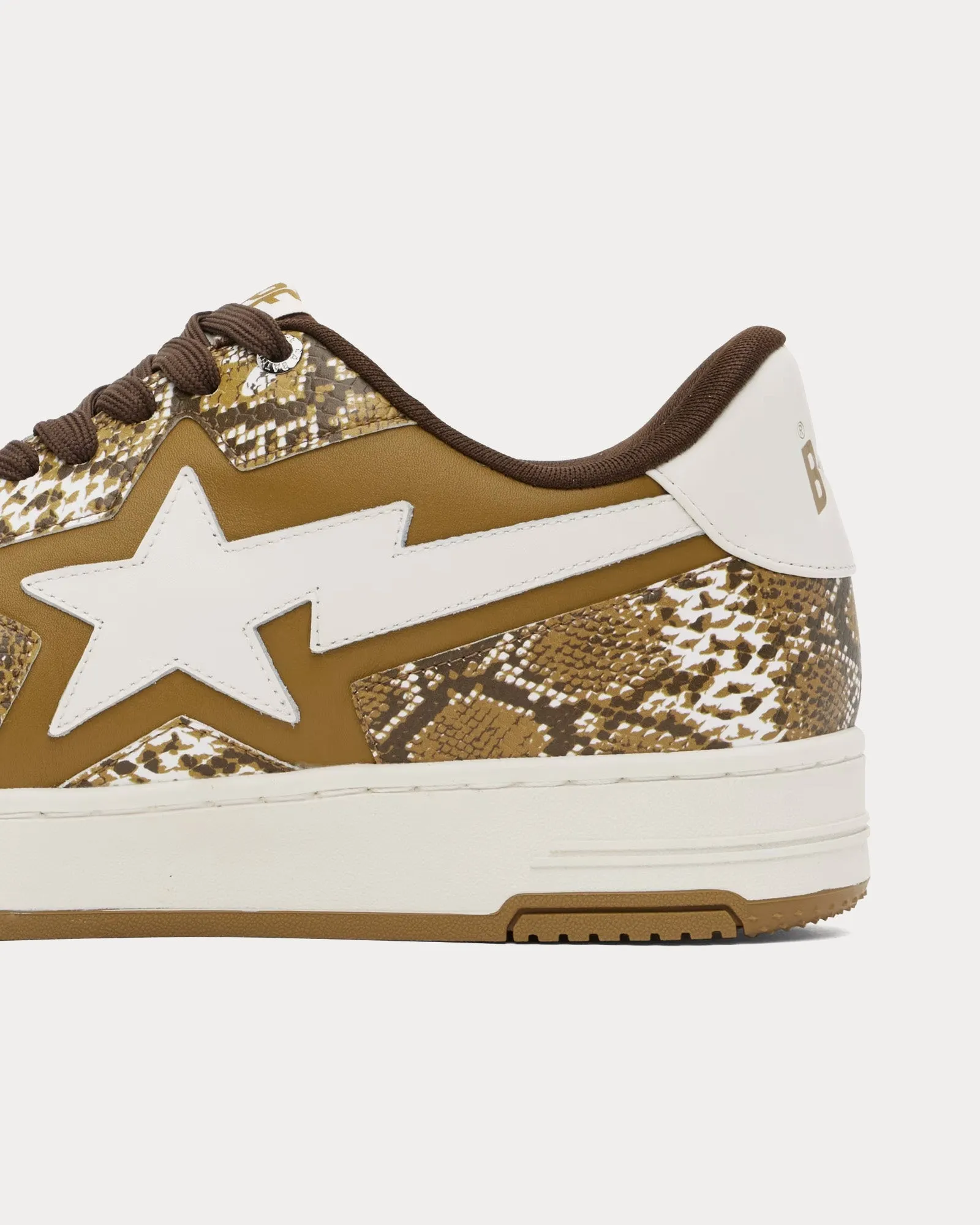 Bape Sta Tan / White Low Top Sneakers