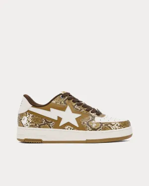 Bape Sta Tan / White Low Top Sneakers