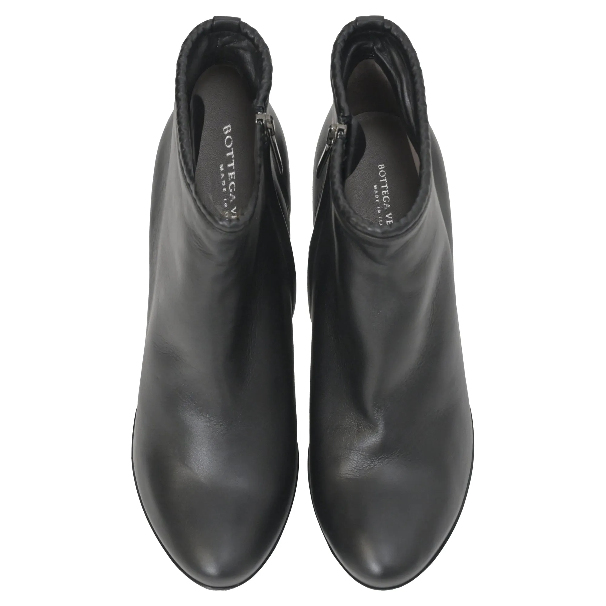 Bottega Veneta Ankle Boots in Black Leather