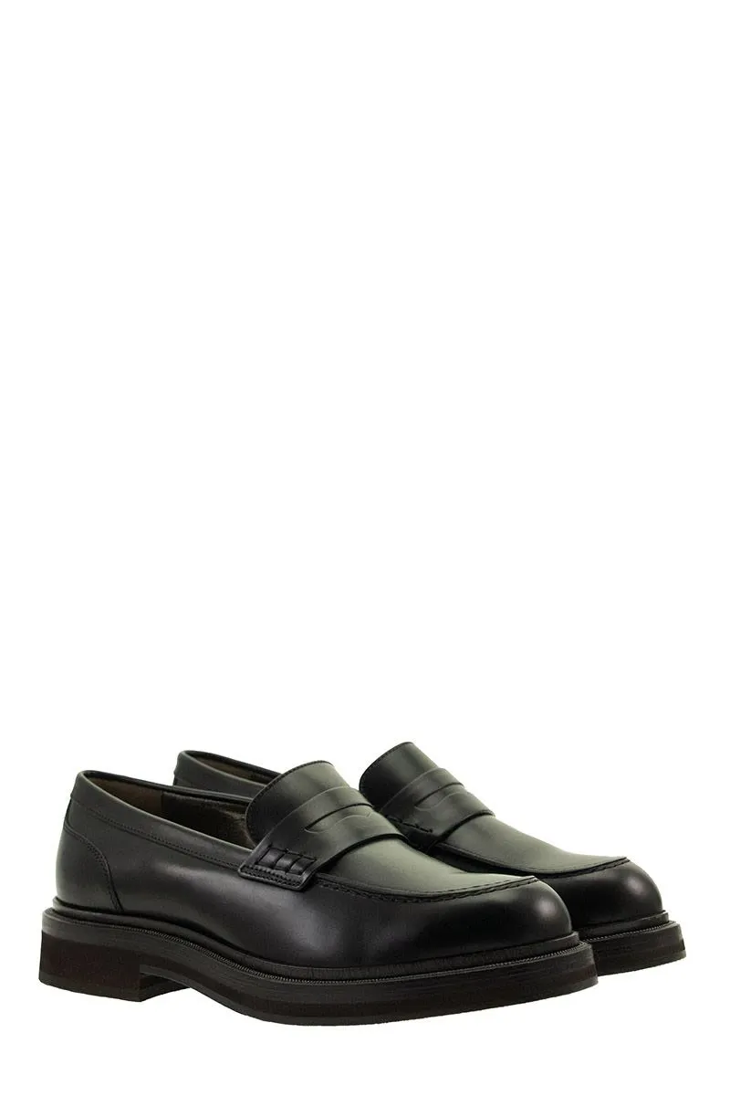 Brunello Cucinelli Penny Bar Loafers