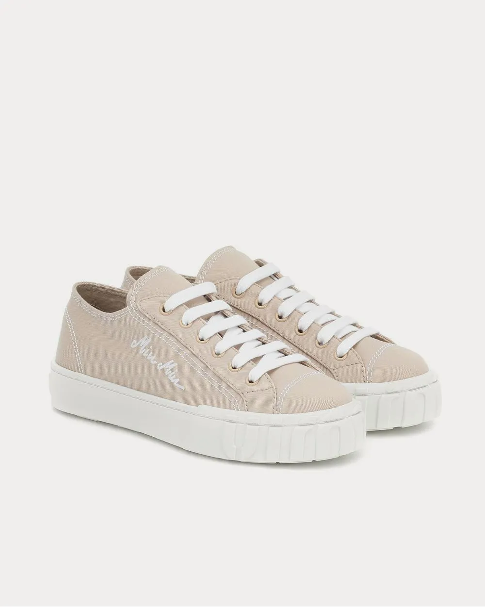 Canvas Corda Bianco Low Top Sneakers