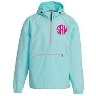 Charles River Unlined Pullover Rain Jacket--Aqua