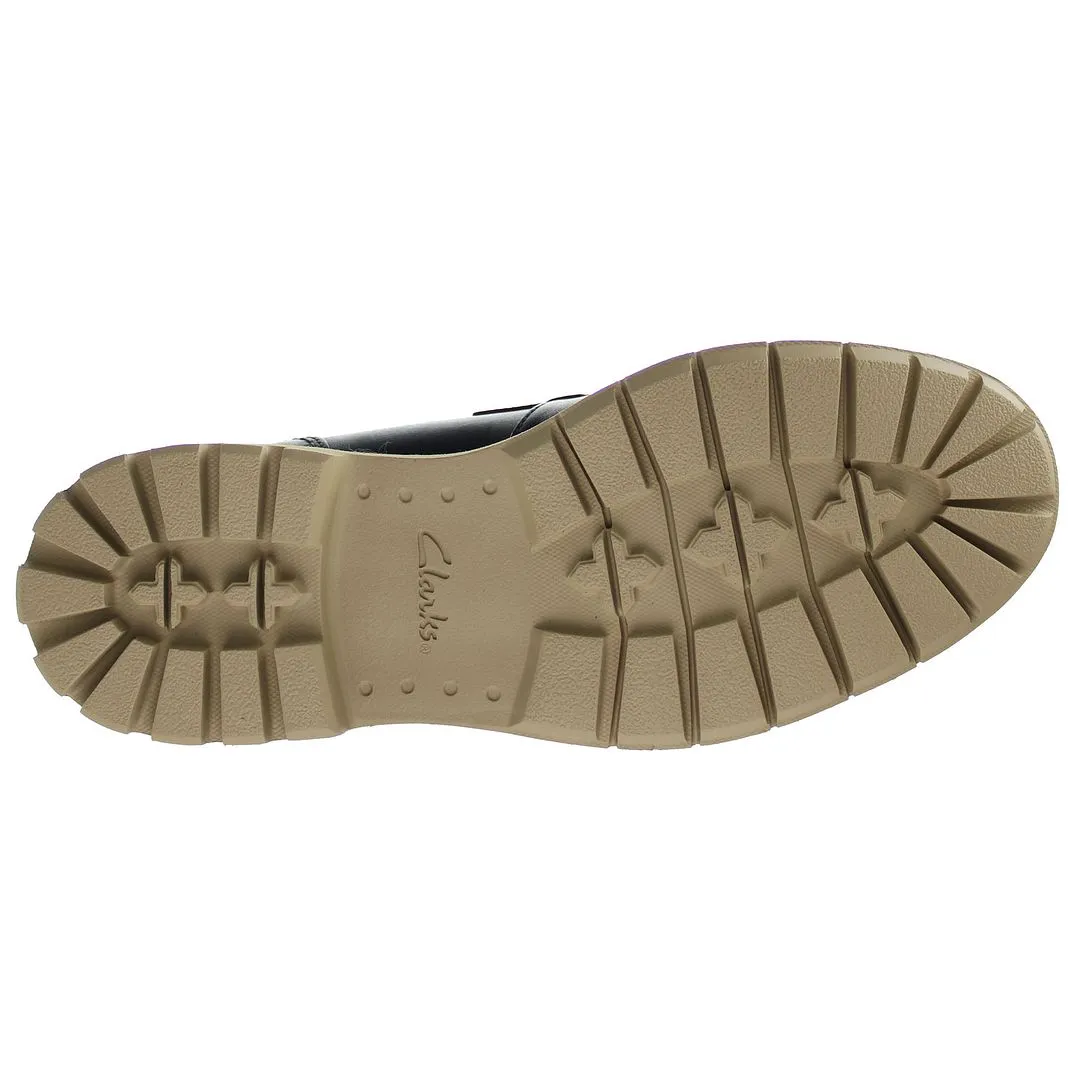 Clarks Batcombe Edge Mens Black Shoes