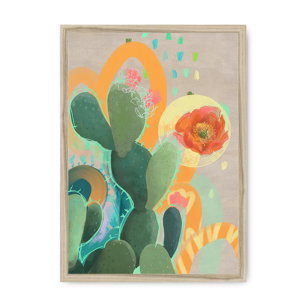 Desert Rain Framed Print