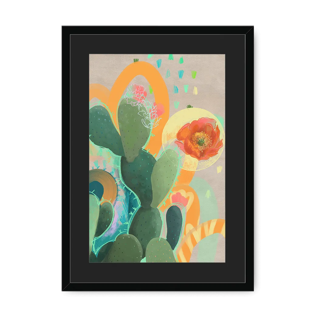 Desert Rain Framed Print