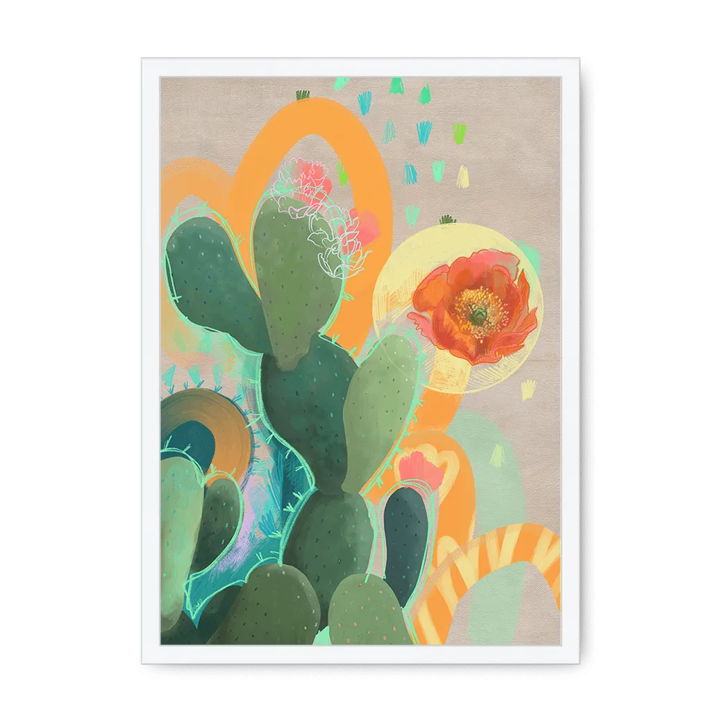 Desert Rain Framed Print