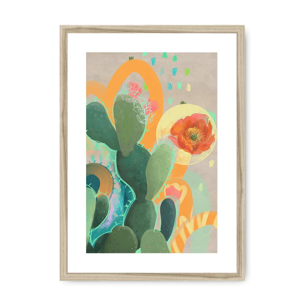 Desert Rain Framed Print