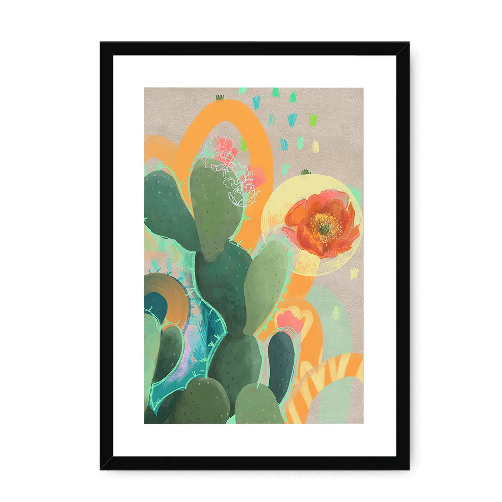 Desert Rain Framed Print
