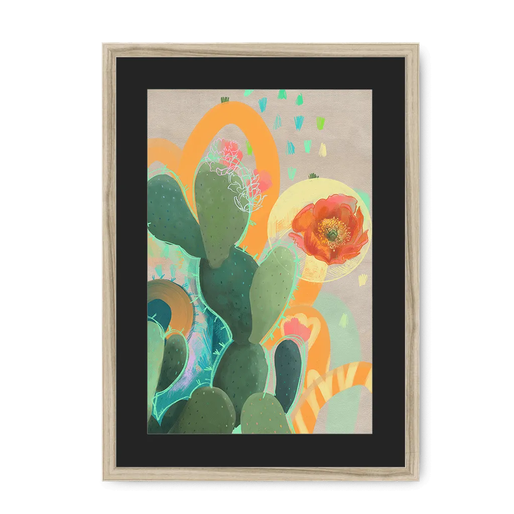 Desert Rain Framed Print