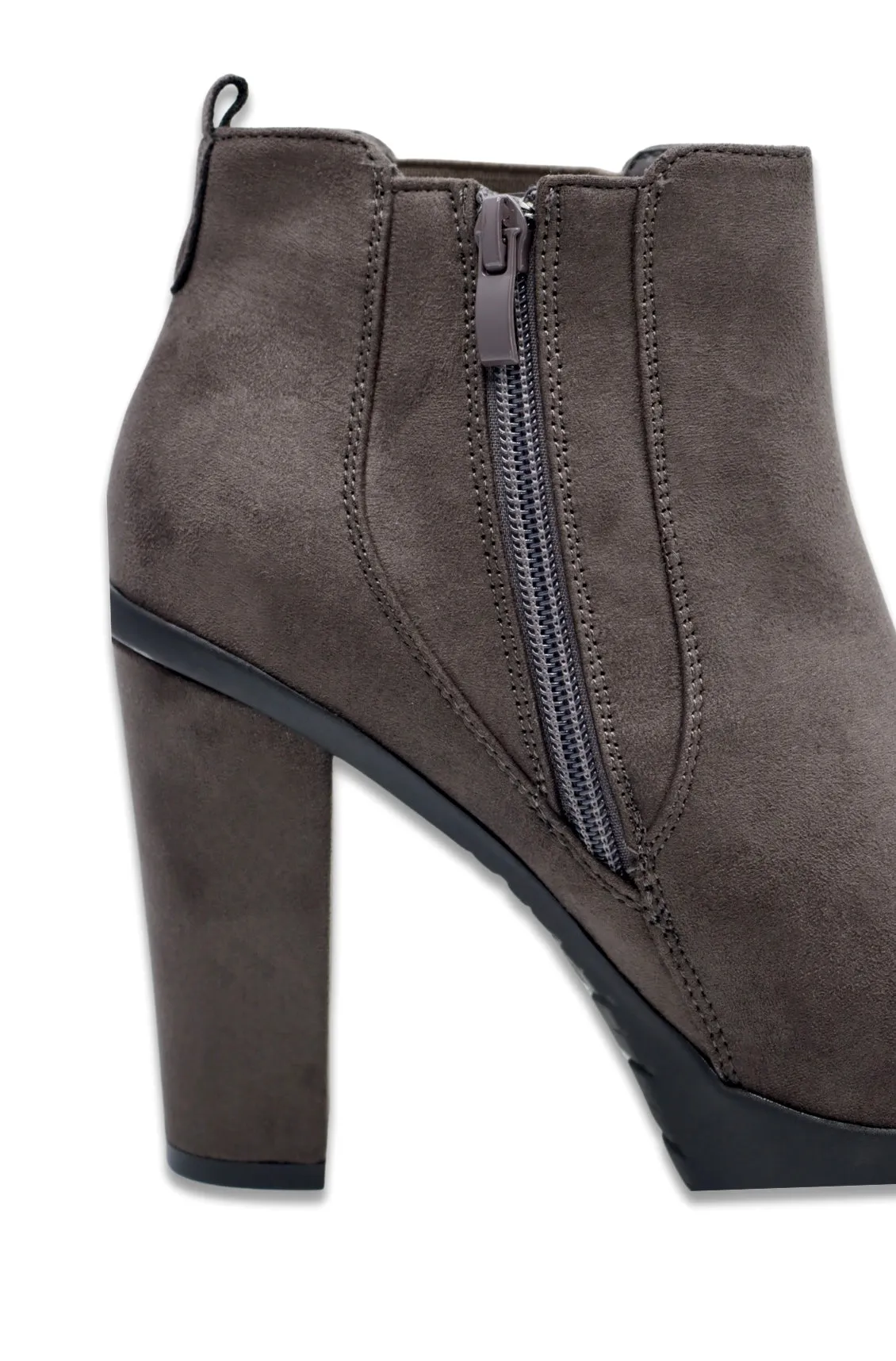 Edwin Women’s Suedette Ankle Boots (Grey)