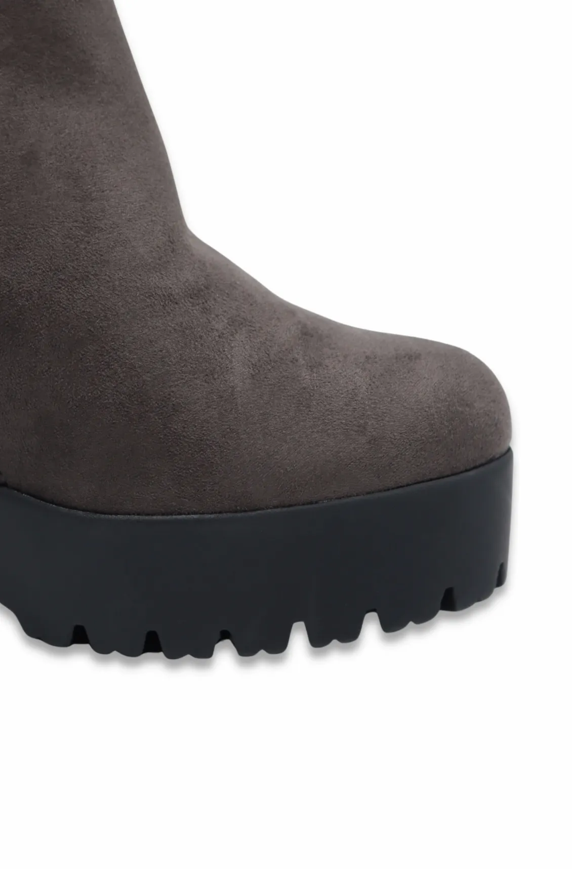 Edwin Women’s Suedette Ankle Boots (Grey)