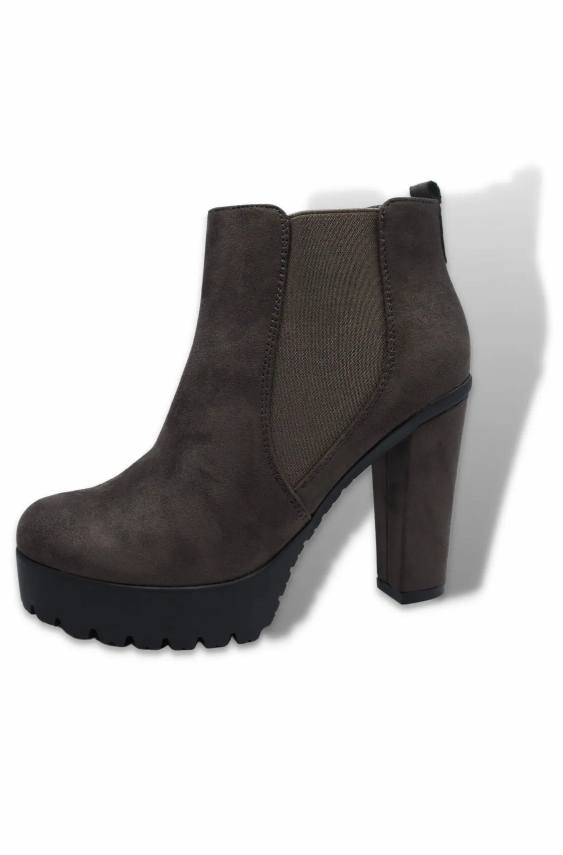 Edwin Women’s Suedette Ankle Boots (Grey)