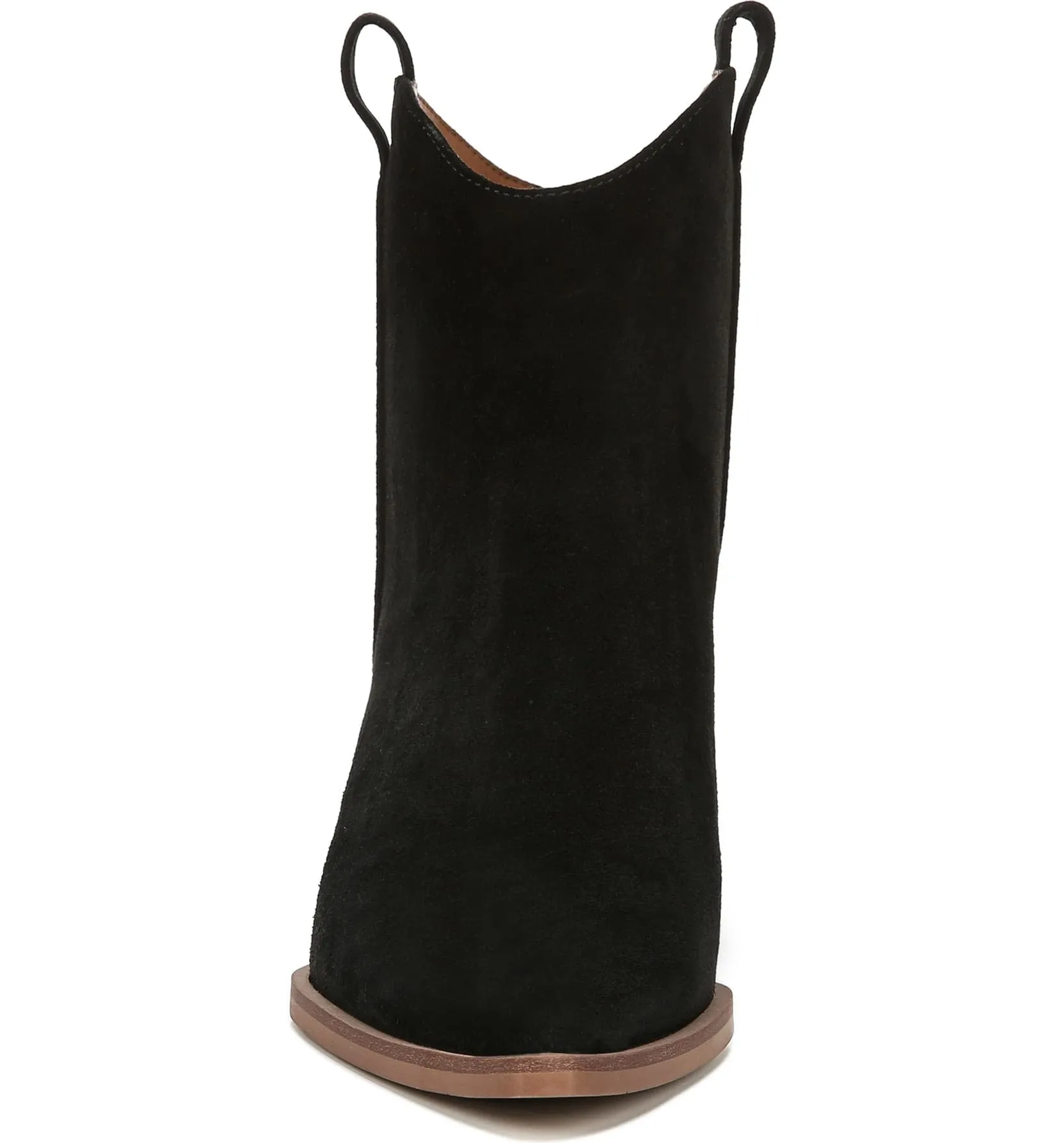Ella Black Suede Franco Sarto Ankle Boots