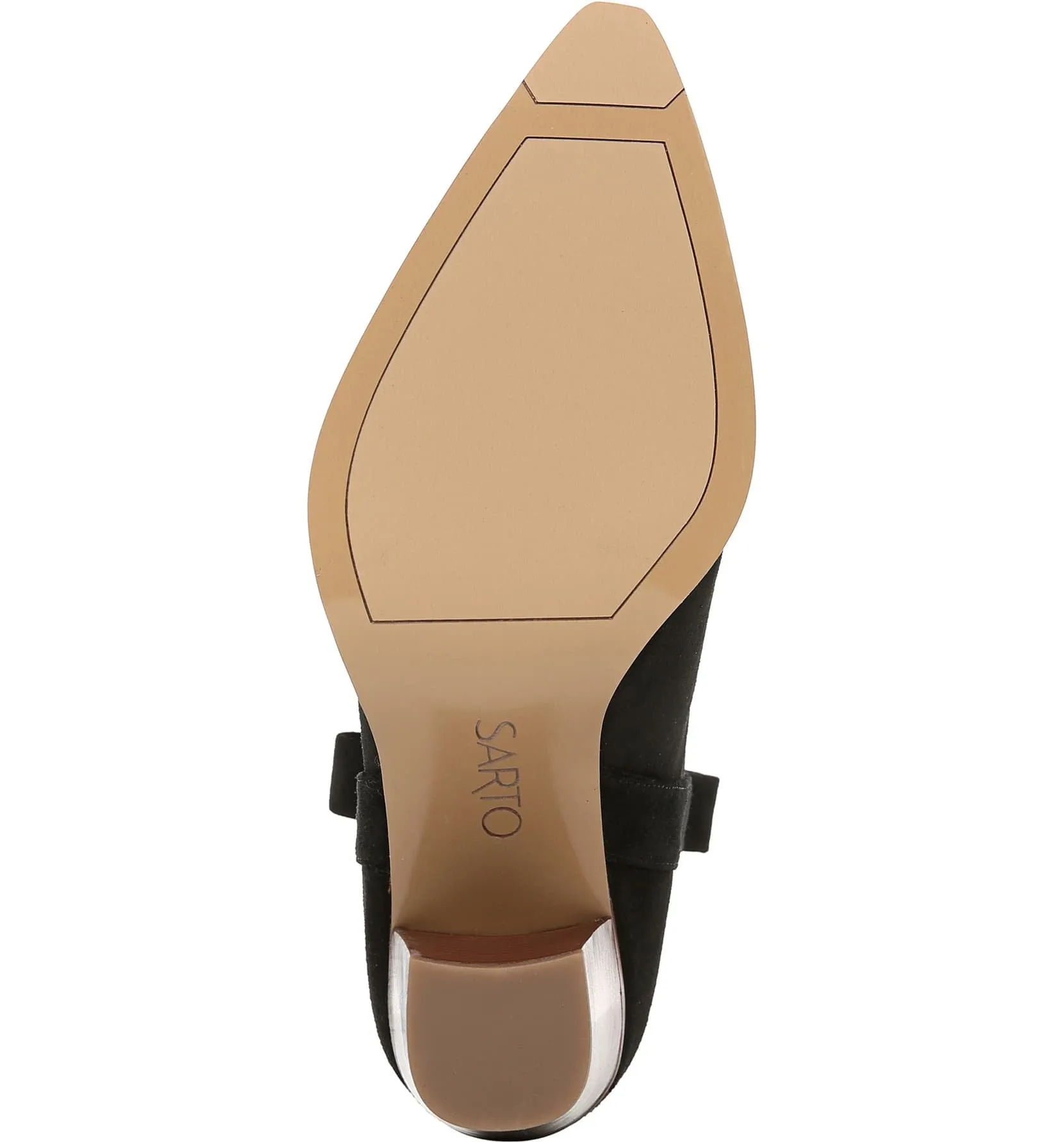 Ella Black Suede Franco Sarto Ankle Boots