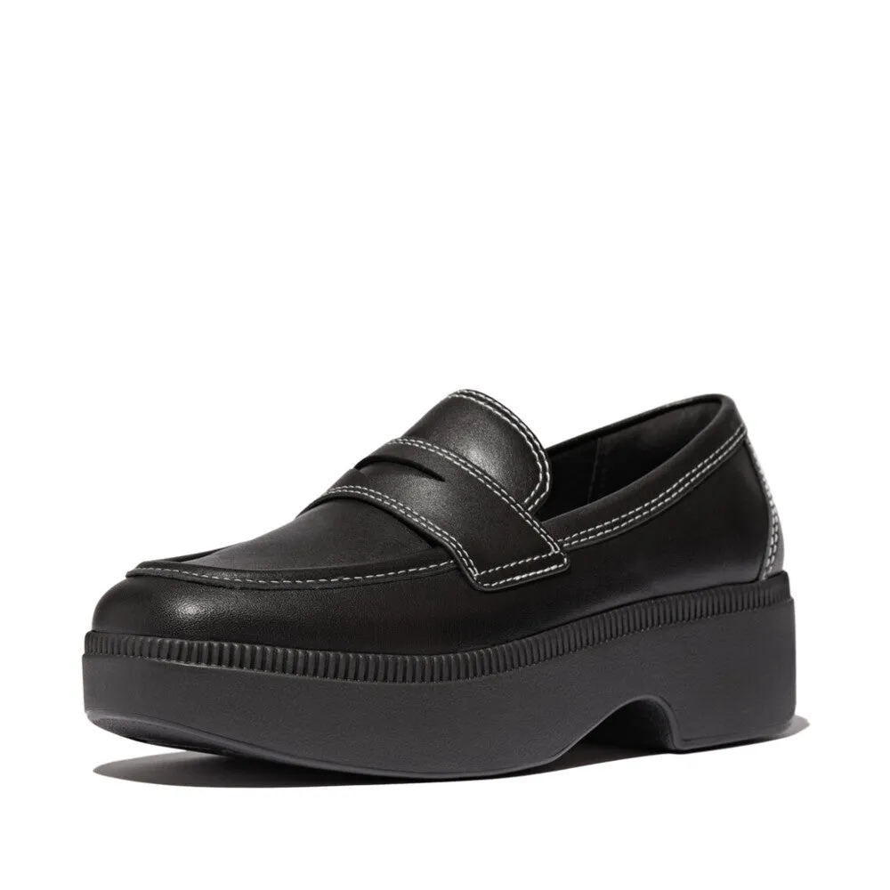FitFlop x Song Hye Kyo <br>F-LUMA Contrast-Stitch Demi-Wedge Loafers