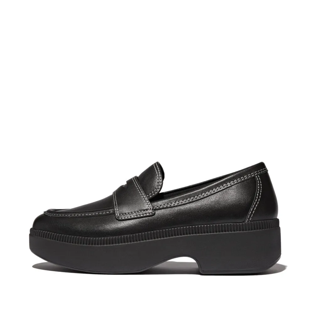 FitFlop x Song Hye Kyo <br>F-LUMA Contrast-Stitch Demi-Wedge Loafers
