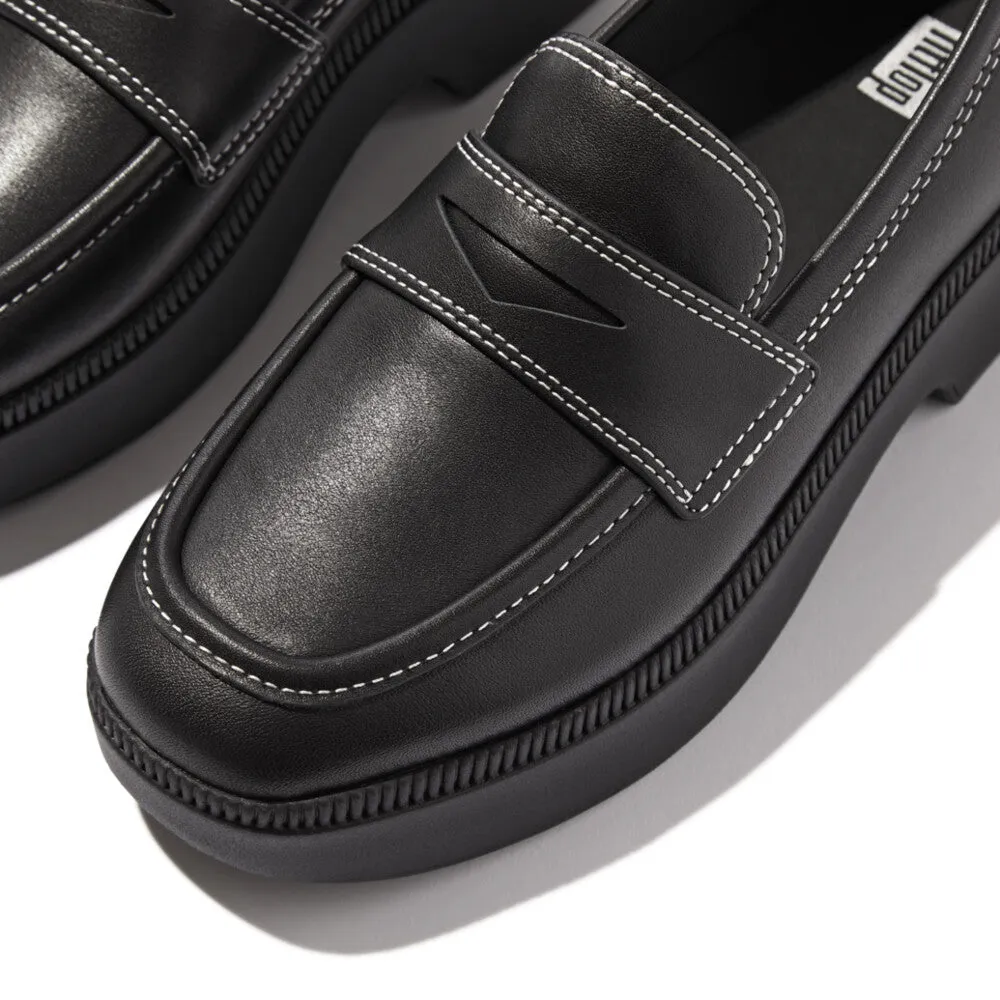 FitFlop x Song Hye Kyo <br>F-LUMA Contrast-Stitch Demi-Wedge Loafers