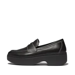 FitFlop x Song Hye Kyo <br>F-LUMA Contrast-Stitch Demi-Wedge Loafers