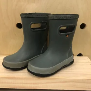 Grey Bloom Rain Boots