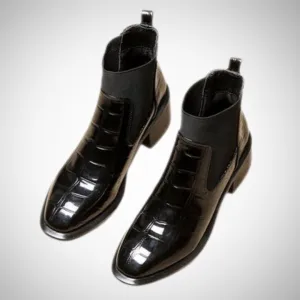 Hennie Vegan Leather Ankle Boots