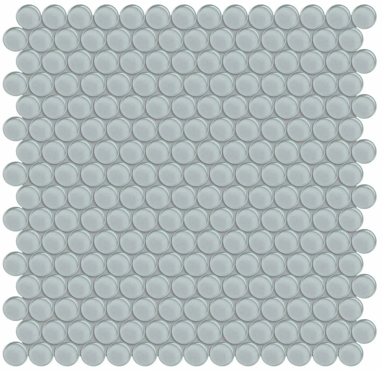 Penny Round Element Cloud Light Colors Glass Mosaic