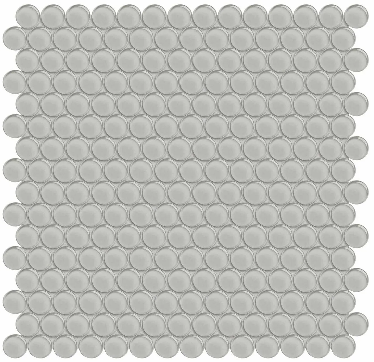 Penny Round Element Mist Dark Colors Glass Mosaic