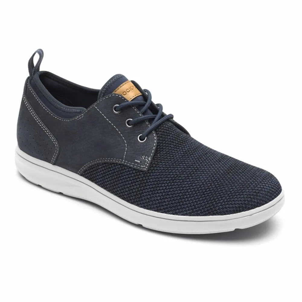 Rockport Men ZADEN PLAIN TOE OX NAVY NUBUCK/MESH