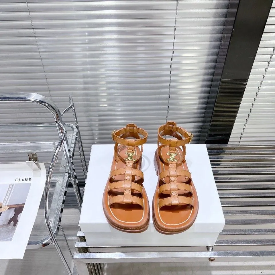 SE1161 Celine Clea Triomphe Gladiatop Chunky Sandal / Size5-10