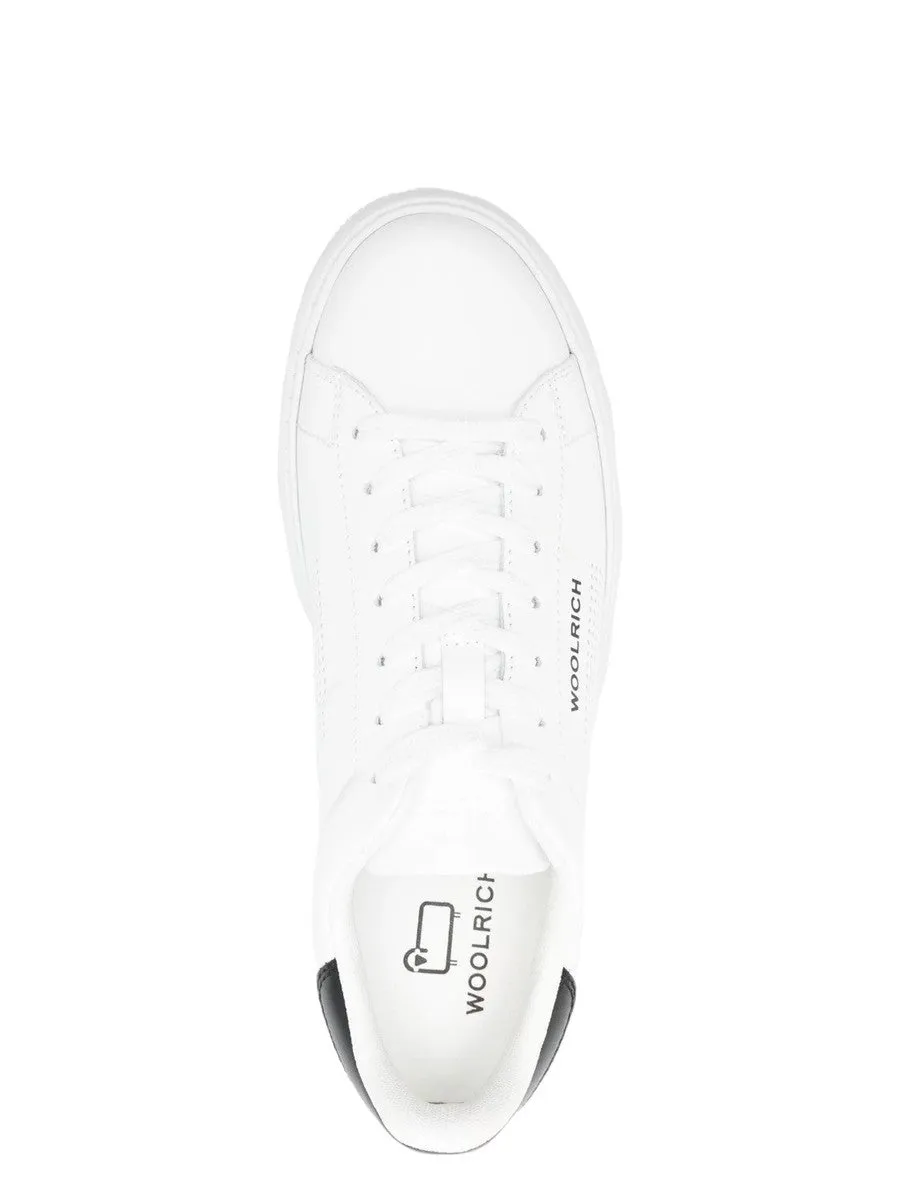 Sneakers Chunky Court in Pelle con Microforature